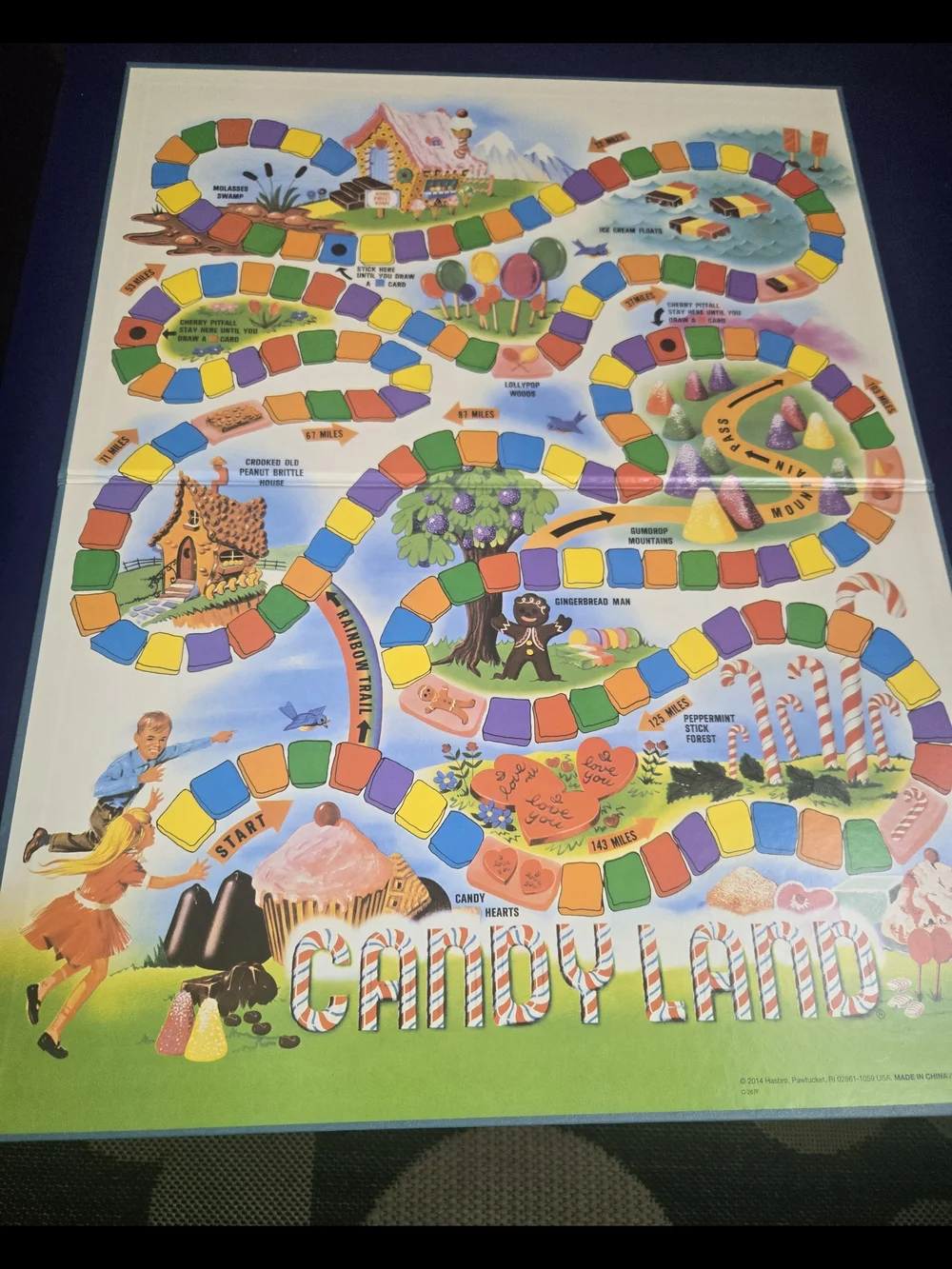 Candy Land Board Game - Classic Retro Design, Age 3+